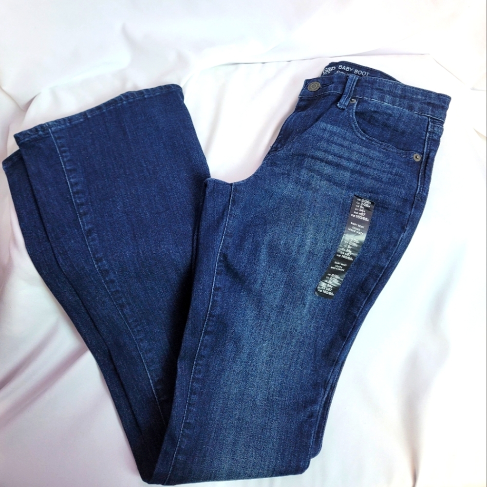 Gap Women's Baby Boot Cut Jeans - Blue